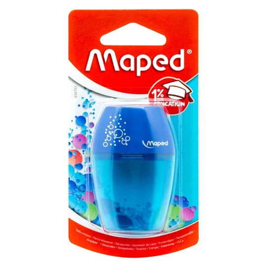 SACAPUNTAS PLAST CDEP SENC. SHAKER ELIP. MAPED BL.C1 C12