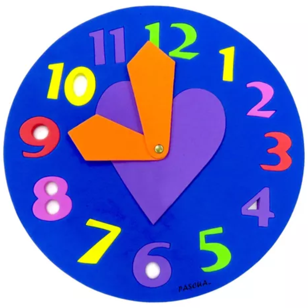 TABLA DIDACTICA FOAMY RELOJ PASCUA E24 C144