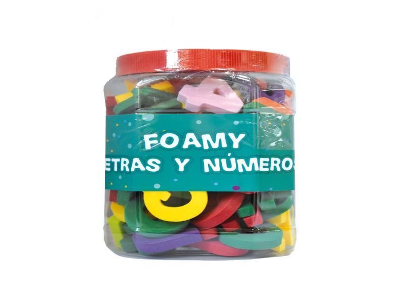 FOAMY LETRAS Y NUMEROS BOTE 101 PZ MOD.3506 E.6