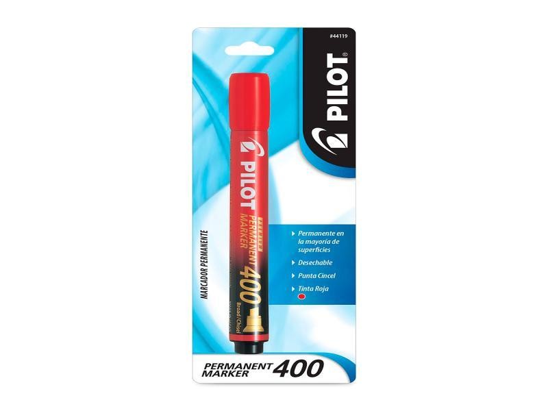 MARCADOR PERM. GRUESO PLAST.400 PILOT RJO.BLIST.C1 E6C48