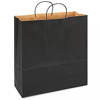 BOLSA KRAFT JUM. NEGRA COLOR-S C.200