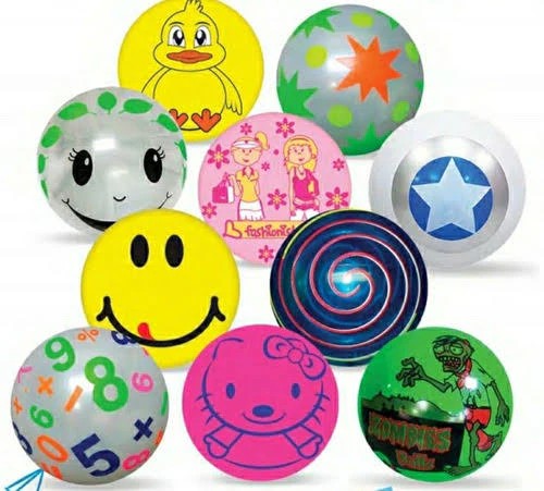 PELOTA PLASTICO 8.5 LED MIX DECORADA VMOD. C.24