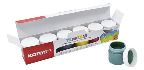 PINTURA TEMPERA KORES CAJA C6 30 ML.VCOL. C.12