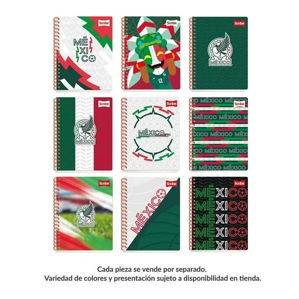 CUADERNO PROF. SELECCION MEX SCRIBE 5672 C5MM ESP.100H.C.24