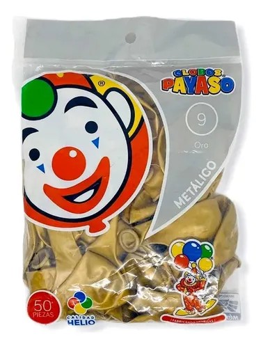 GLOBOS METALLIC 12 BOL.C50 DORADO C.80