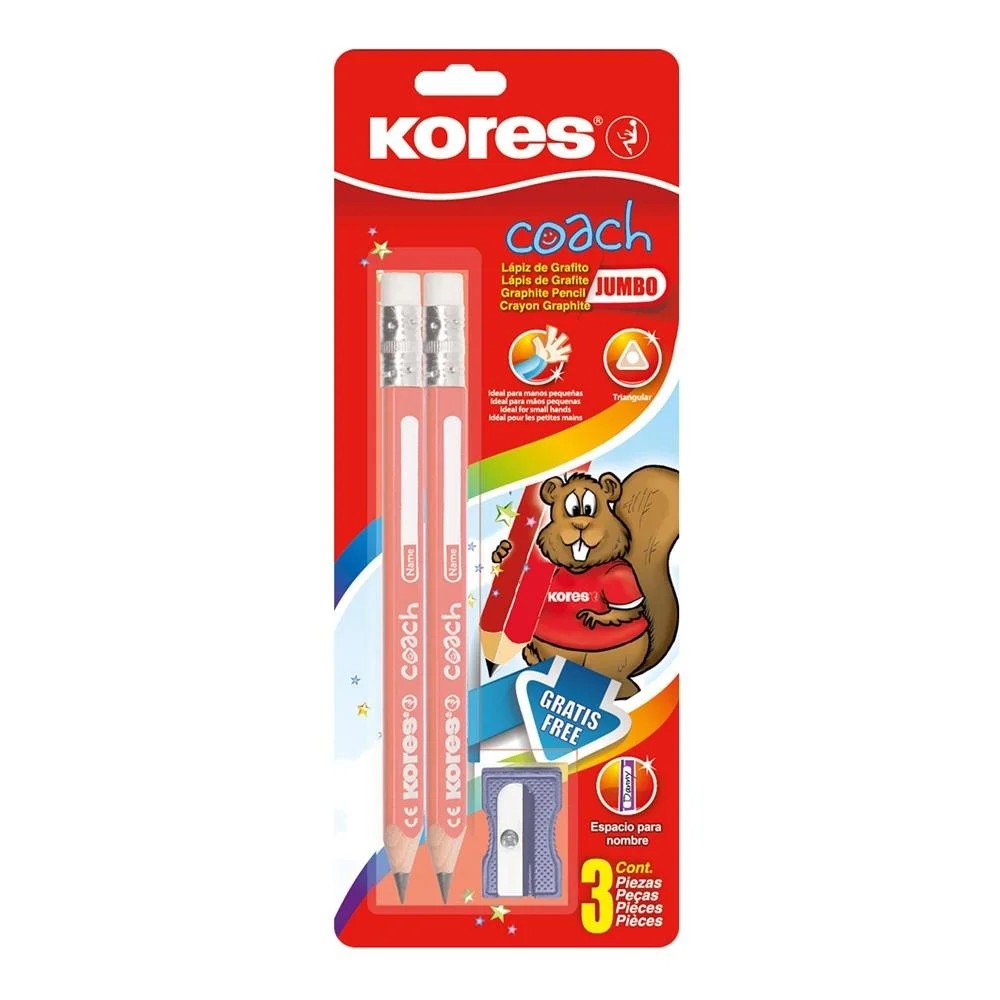 LAPIZ GRAFITO 2 COACH KORES JUMBO TRIANG. BLIS2SACA 12