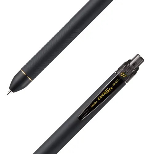 BOLIGRAFO GEL ENERGEL BL437RPCA PENTEL 0.7MM RT NGO 12360