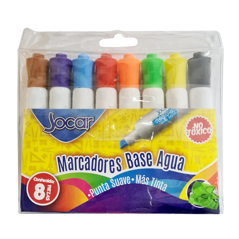 MARCADOR PPIZ. GRUESO EST.8 MOD.MPBIC8 VCOL. JOCAR E24