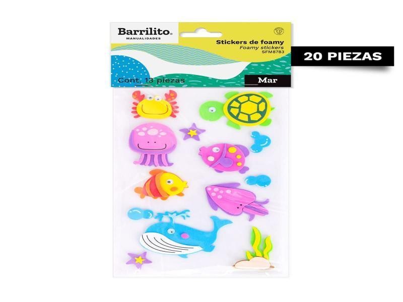FOAMY STICKERS MAR SFM8783 BARRILITO BL C1 C20160