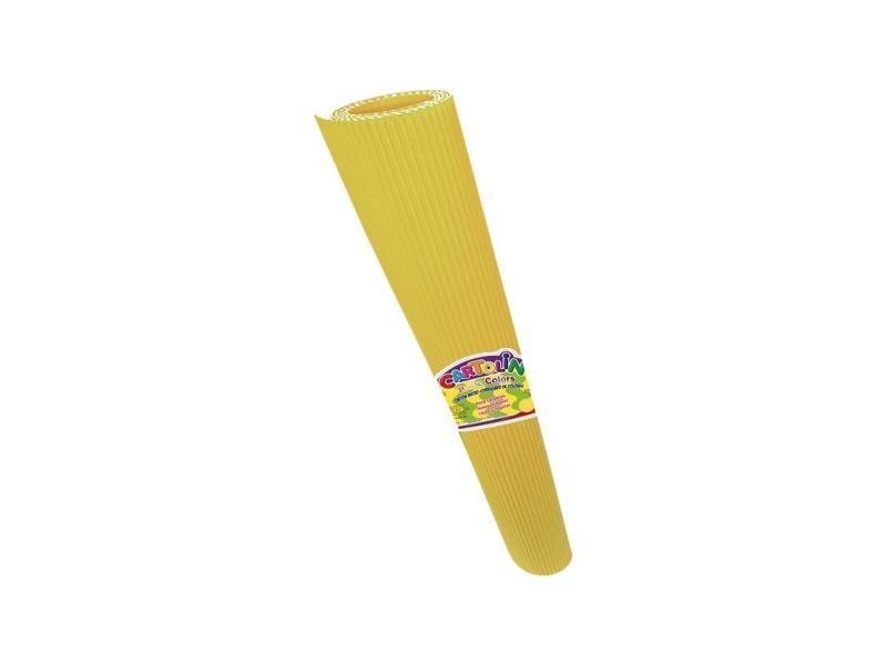 CARTON CORRUGADO CARTOLIN 50X70CM. AMARILLO C.25