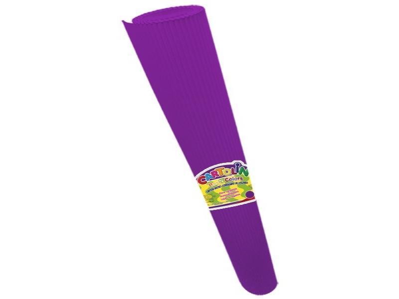CARTON CORRUGADO CARTOLIN 50X70CM. MORADO C.25