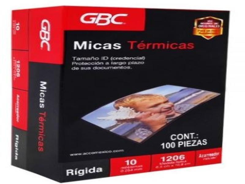 MICA TERMICA 6.5X10.8CM  10 MIL. M130156 GBC C100 C12
