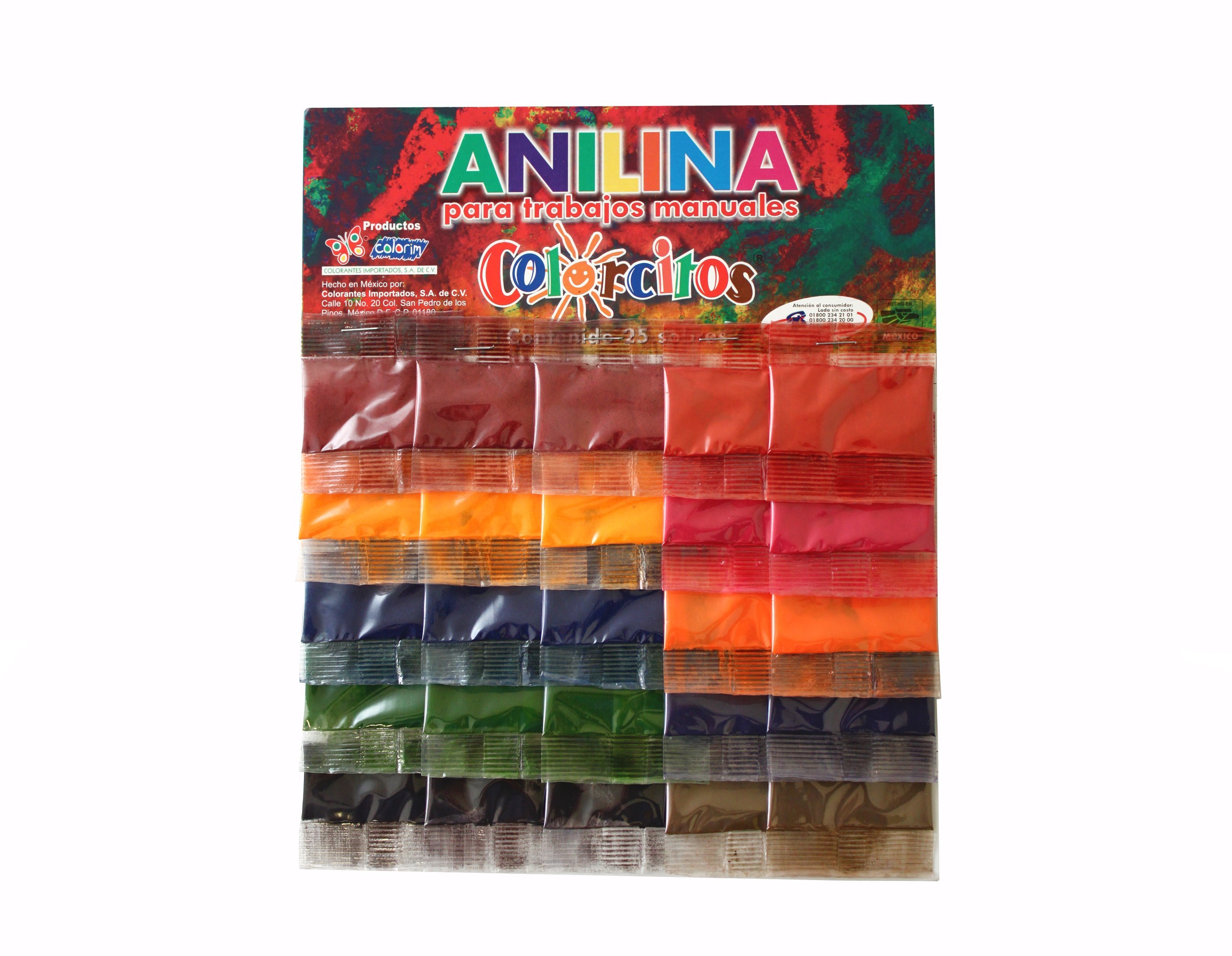 ANILINA VEGETAL MARIPOSA CARTON C25 SOBRES VCOL.100