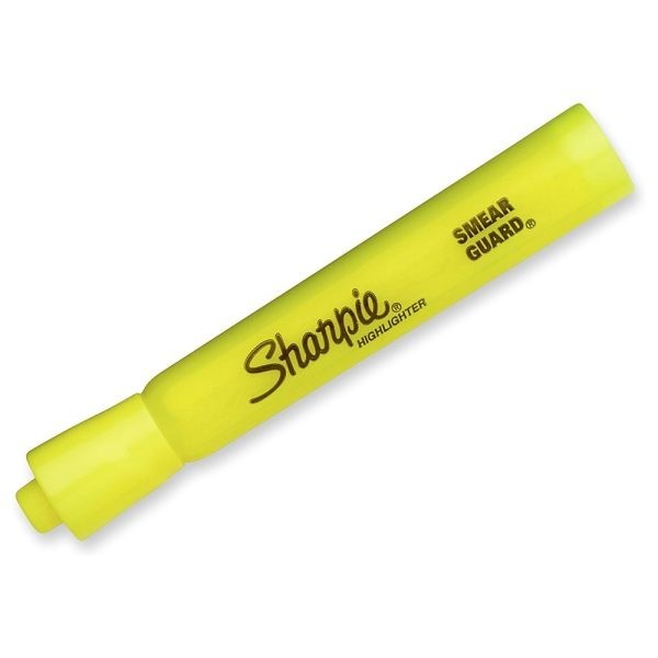 RESALTADOR GRUESO SHARPIE AMARILLO E.12 C.144