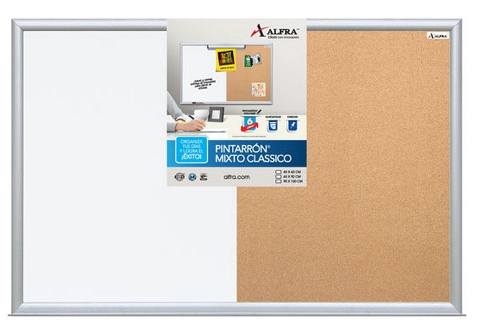 PINTARRON MIX. BCO.Y CORCHO ALFRA WHITE STAR 90X120 4843 C2