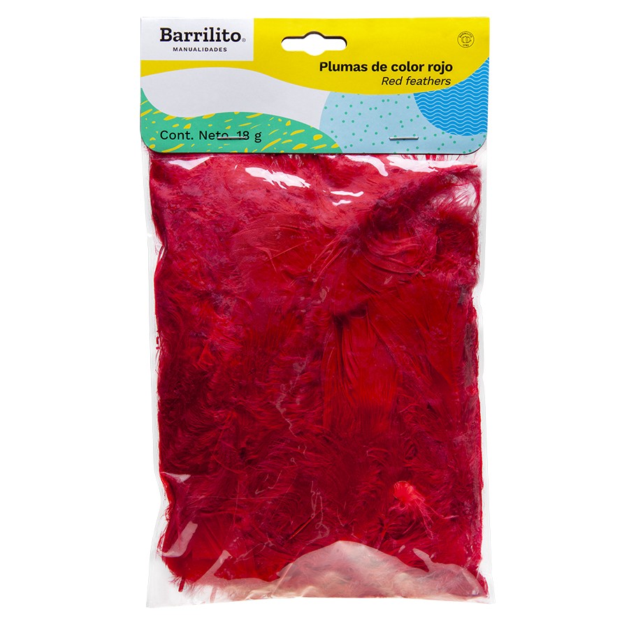 PLUMAS BARRILITO ROJO F142R BOL.C18GR. E.24 C.72