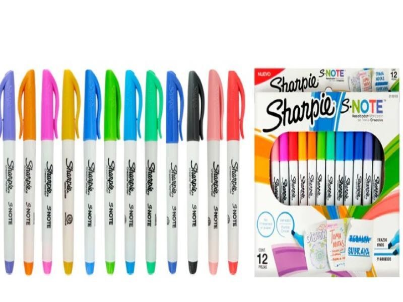 RESALTADOR DELG. SHARPIE NOTE BL.C12 SURT. C6