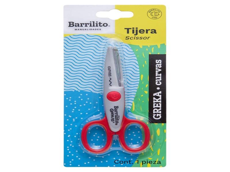 TIJERA PLAST. 6-13CM. CURVA GREKA2 BARRILITO BL.C11224