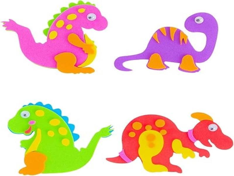FOAMY STICKERS DINOSAURIOS SFD8784 BARRILITO BL C1 C20
