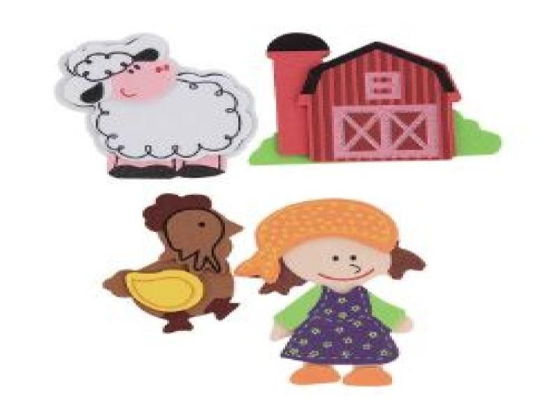 FOAMY STICKERS GRANJA SFG8782 BARRILITO BL C1 C20