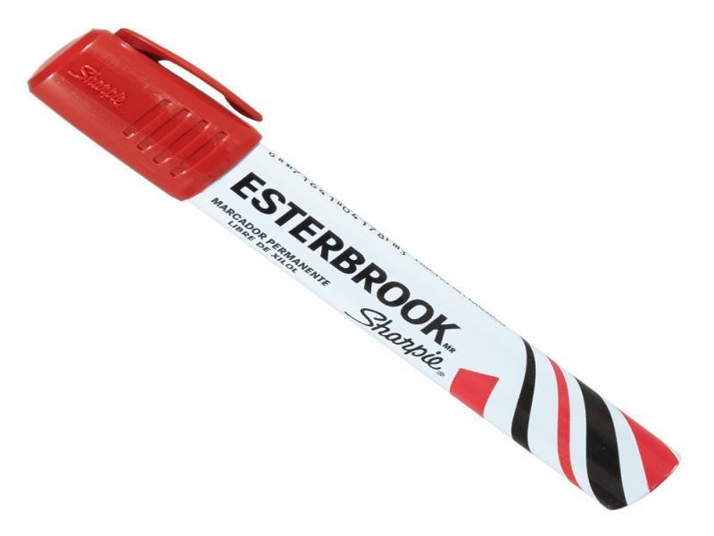 MARCADOR PERM. GRUESO MET. ESTERBROOK ROJO E6 C144