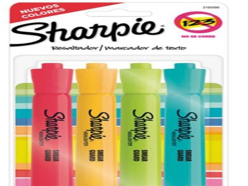 RESALTADOR GRUESO SHARPIE ACCENT 51746 BL.4 SURT.E36