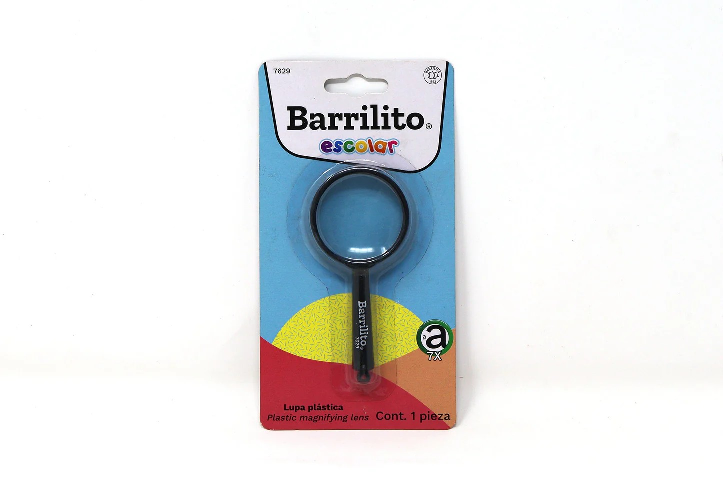 LUPA PLAST. 40MM. 7X BARRILITO LA60P7629 BL.C1 E24 C48