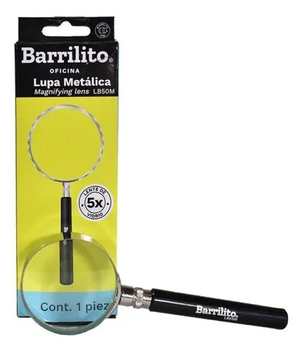 LUPA CARO MET. DIAM. 50MM. 5X BARRILITO LB50M E.12 24