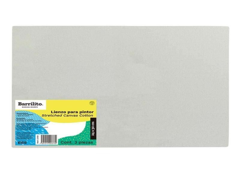 LIENZO PARA PINTOR 24X30CM PAQ. C3 PZAS. GOBA E.12 C.24