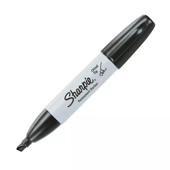 MARCADOR PERM. GRUESO PLAST. SHARPIE NEGRO E 12 C 144