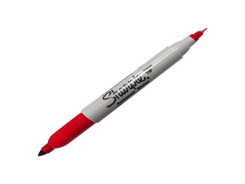 MARCADOR PERM. DELG. PLAST. SHARPIE TWIN D.PTA. RJO12144