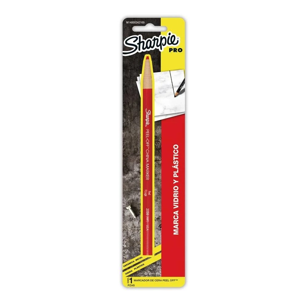 MARCADOR CERA SHARPIE ROJO BL.C1PZ. E.12 C.48