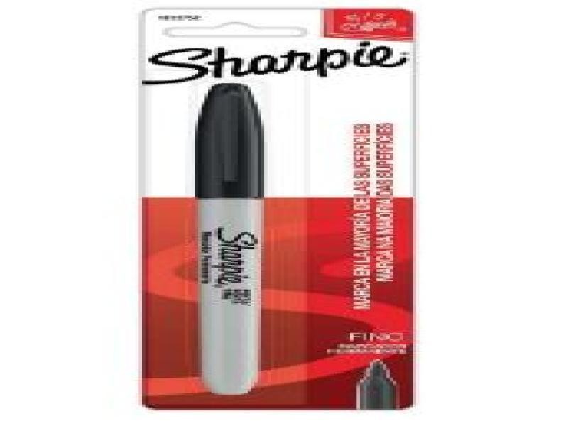MARCADOR PERM. DELG. PLAST. SHARPIE P.F. PTA.BL.C1 C36