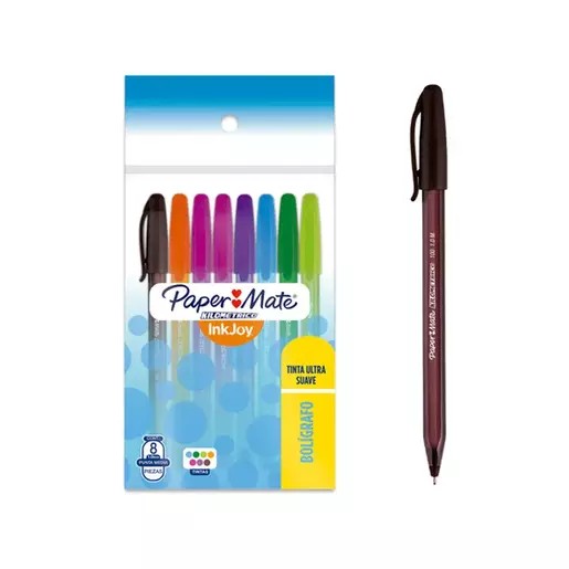BOLIGRAFO KILOMETRICO 1.0MM BOLSA C8 VCOL.12 48