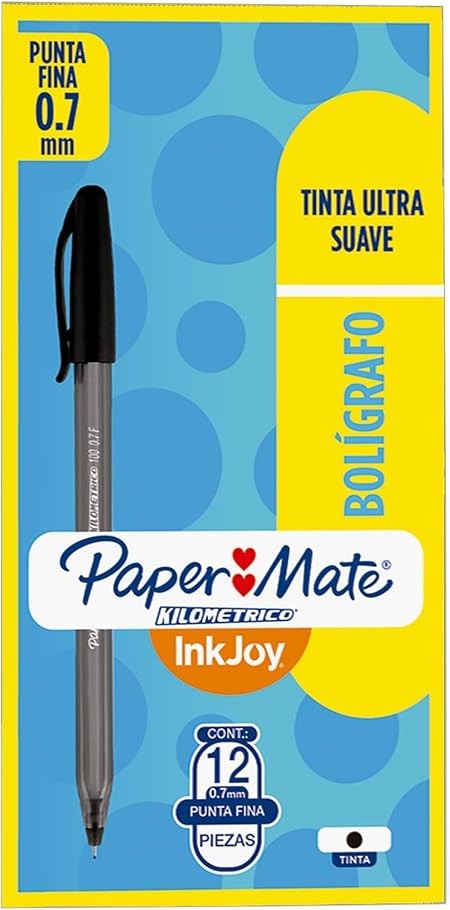 BOLIGRAFO KILOMETRICO 0.7MM P.F. NEGRO E12 C576
