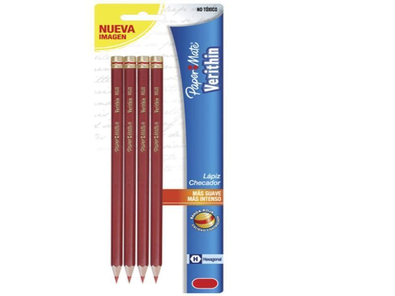 LAPIZ CHEQUEO VERITHIN ROJO CARMIN BL.C4 PZ. E.12 C.36