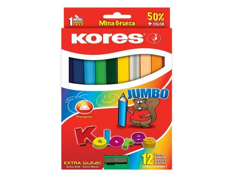 COLORES EST.C12 L. KORES TRIANG. JUMBO E6 C48