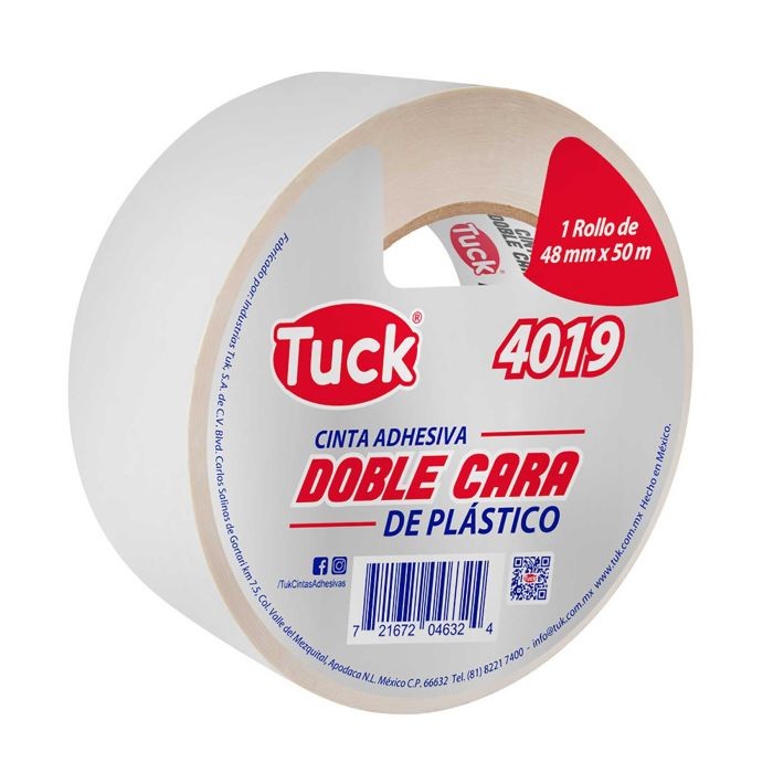 CINTA ADH. DOBLE CAPA PLAST. 18X50M 4019 TUK C.48