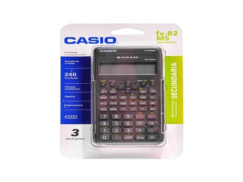 CALCULADORA CIENT. CASIO FX-82MSFX-85MS 240 FUNC. 1040