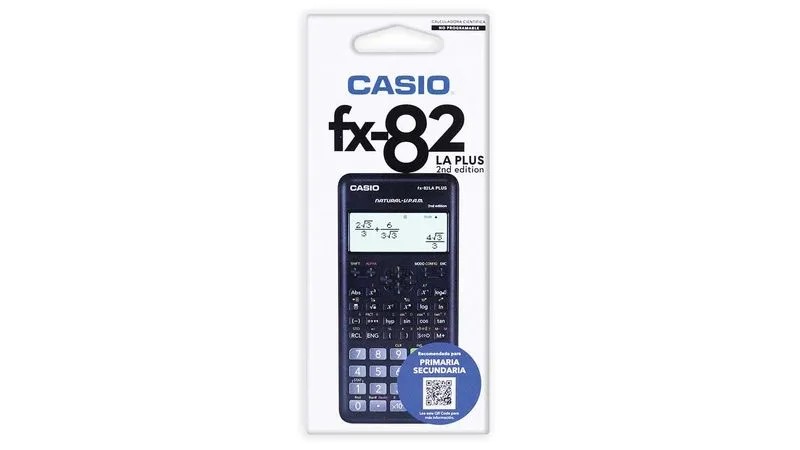 CALCULADORA CIENT. CASIO FX-82LA 252 FUNC. NGO.E.10 C.40