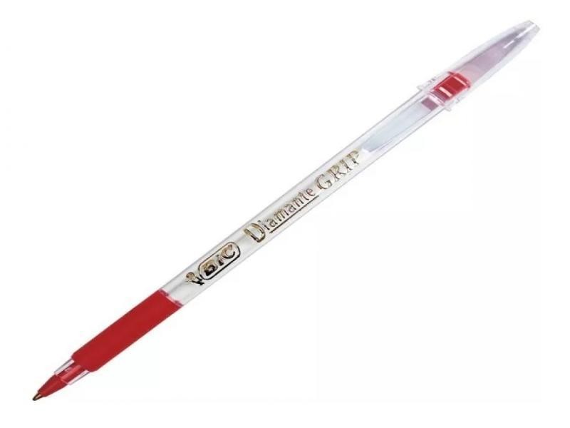 BOLIGRAFO DIAMANTE GRIP BIC 1.2MM ROJO E12 C216