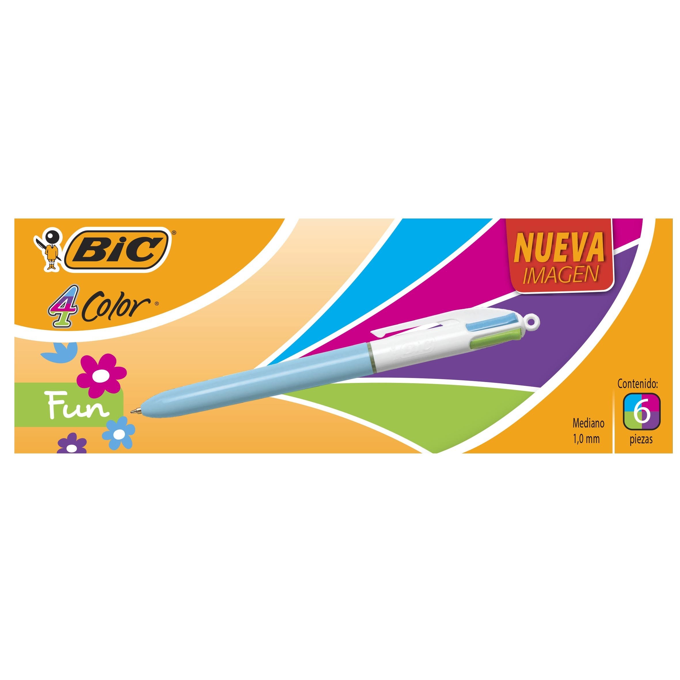 BOLIGRAFO CUATROCOLOR ORIGINAL BIC 1.0MM COL.FASHION672