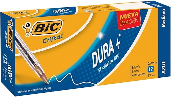 BOLIGRAFO DURAM-250 BIC 1.0MM AZUL CJA. C12 C.100