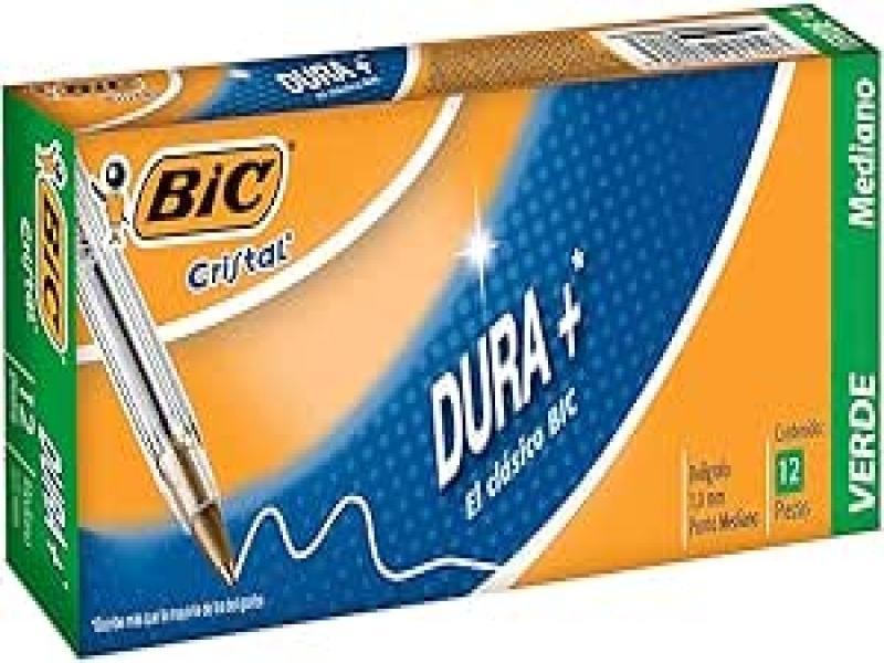 BOLIGRAFO DURAM-250 BIC 1.0MM VERDE CJA. C12 C36