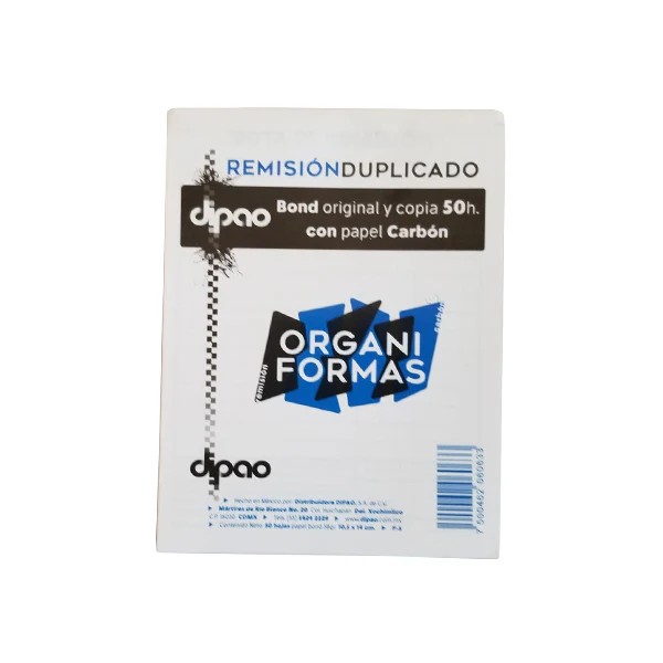 REMISION ESQUELA DUPLICADO C CARBON 40H. DIPAO E.150