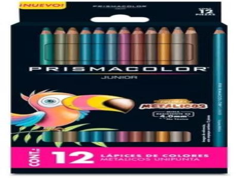 COLORES EST.C12L PRISMACOLOR JUNIOR METALICOS C12