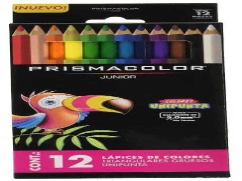 COLORES EST.C12L PRISMACOLOR JUNIOR TRIAN. JUMBO C12