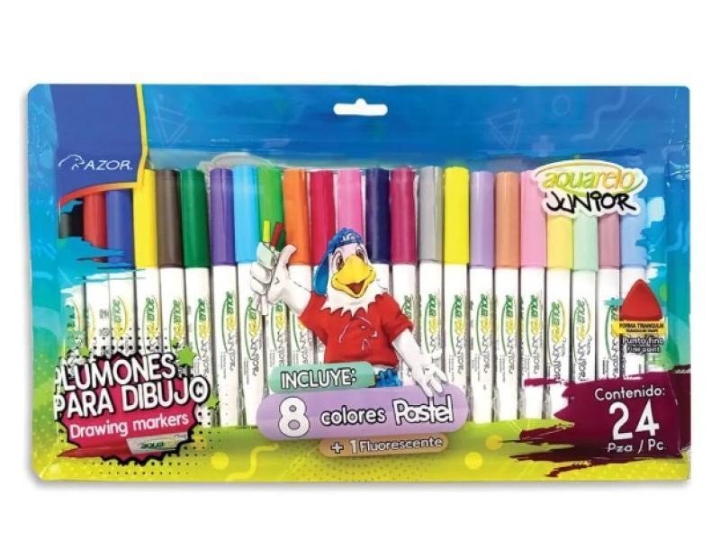 MARCADOR AGUA DELG. BOLSA C24 AQUARELO JUNIOR 2924 C12