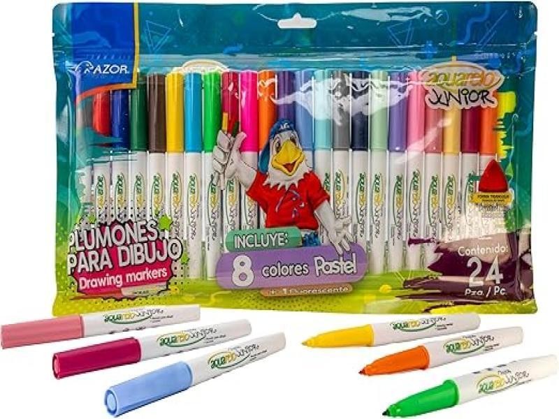 MARCADOR AGUA DELG. BOLSA C24 AQUARELO JUNIOR 2924 C12