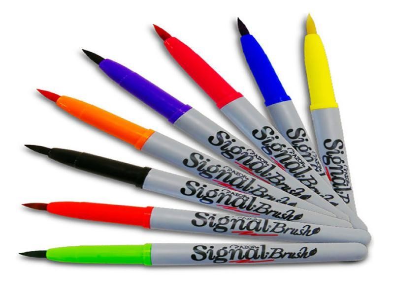 MARCADOR PERM.DELG.PLAST.SIGNAL AZOR P.PINCEL C8 SURT E12